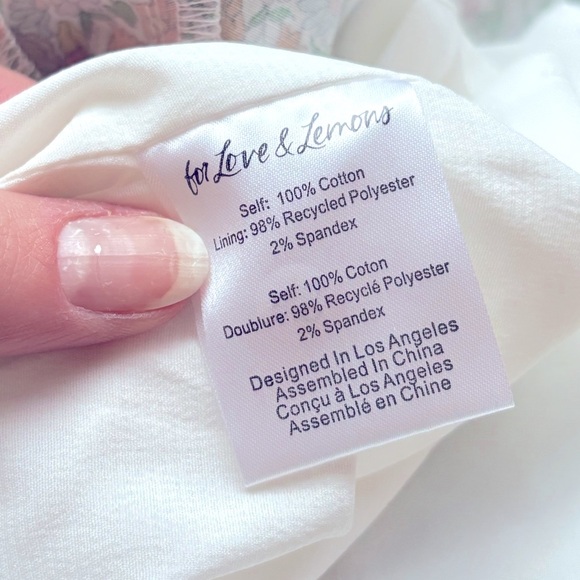 NWOT For Love and Lemons Raleigh LIBERTY Poppy Floral Cotton Midi Dress Medium - Picture 15 of 15